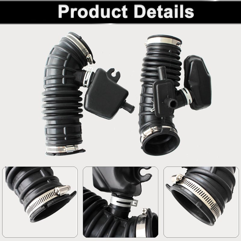 AUCERAMIC Engine Front Left & Right Side Air Cleaner Hose Fit for INFINITI FX35 Base Sport 2009-2012 3.5L 16576-1CB1A 16576-1CB0A Intake Boot Tube Outlet Duct - Image 2